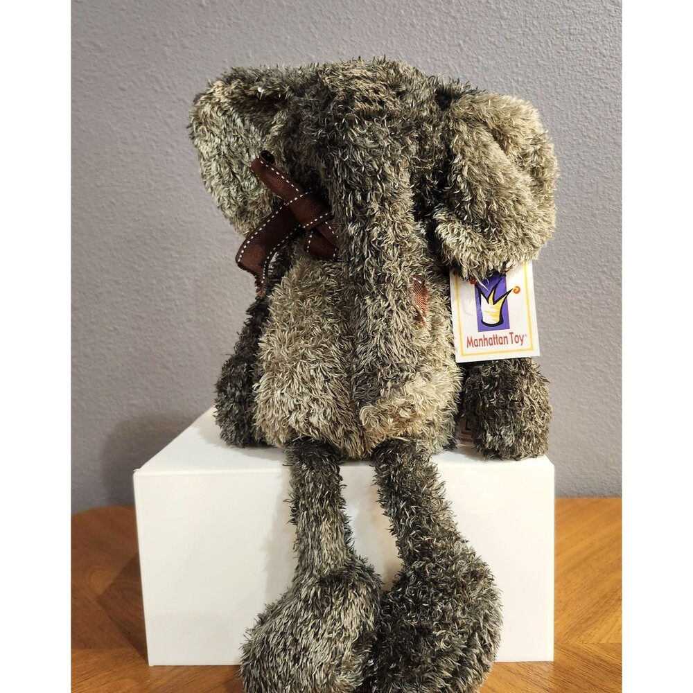 Vintage Manhattan Toy Company ‘Ernest’ Elephant Plush Floppy Toy 18” NEW 2001‎